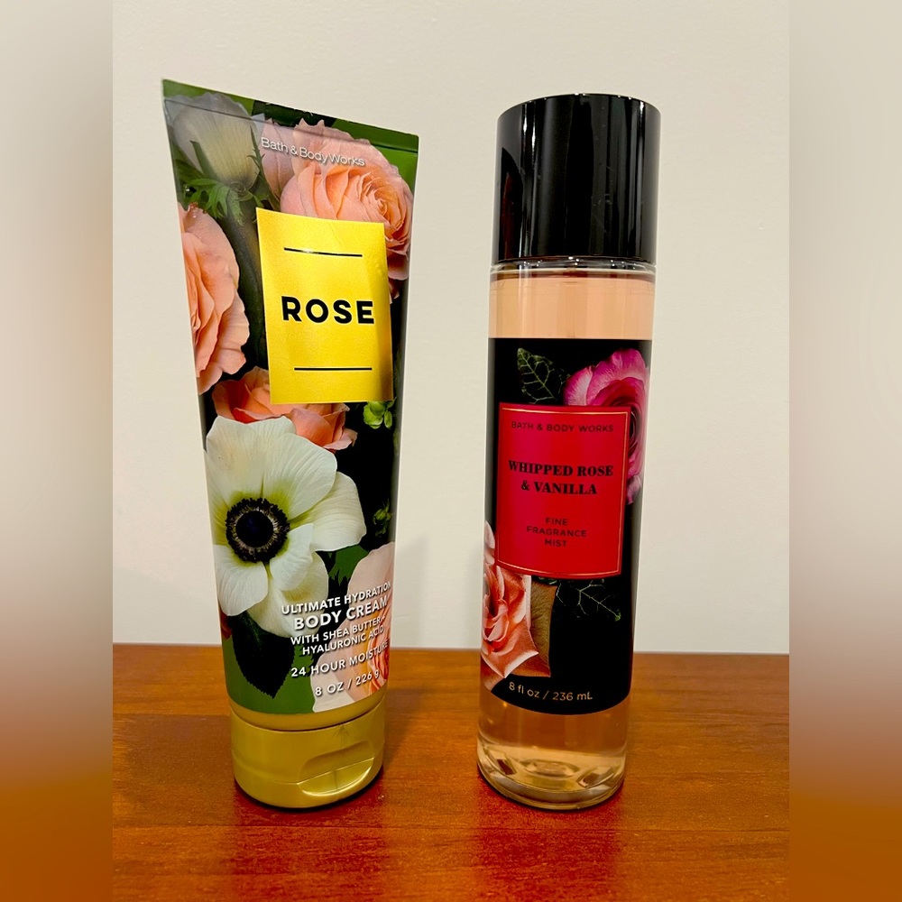 Brand New Discontinued Rose Set from Bath and Body Works